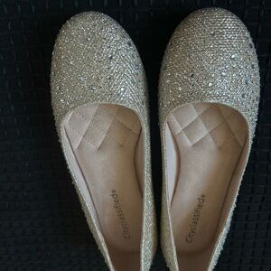 New Classified Women's Sparkling Gold Flats